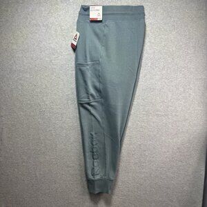 NWT REEBOK Jogger Pants Mens 2XL Sweatpants Teal Gray Blue Pockets Drawstring